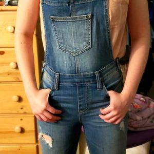 Jean  ripped overalls, cello S